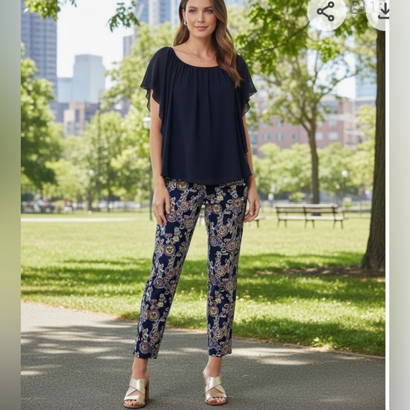 Tommy Hilfiger Pants - Tommy Hilfiger Floral Ankle Pants | Size 10